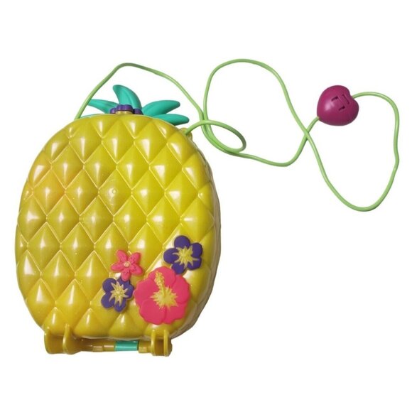 Polly Pocket Mattel Tropicool Pineapple Wearable Purse Toy 2019 NO FIGURES - Picture 1 of 15